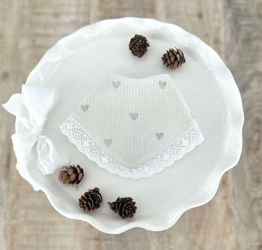 Mint Hearts Bandana