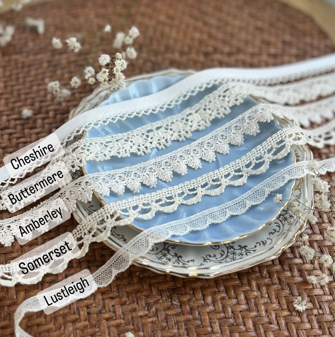Rustic Blue Check Linen Bandana