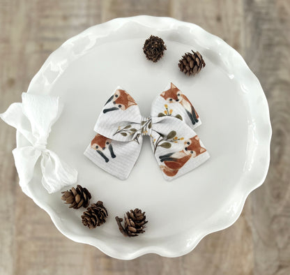 Fluffy Foxes Sailor Bow