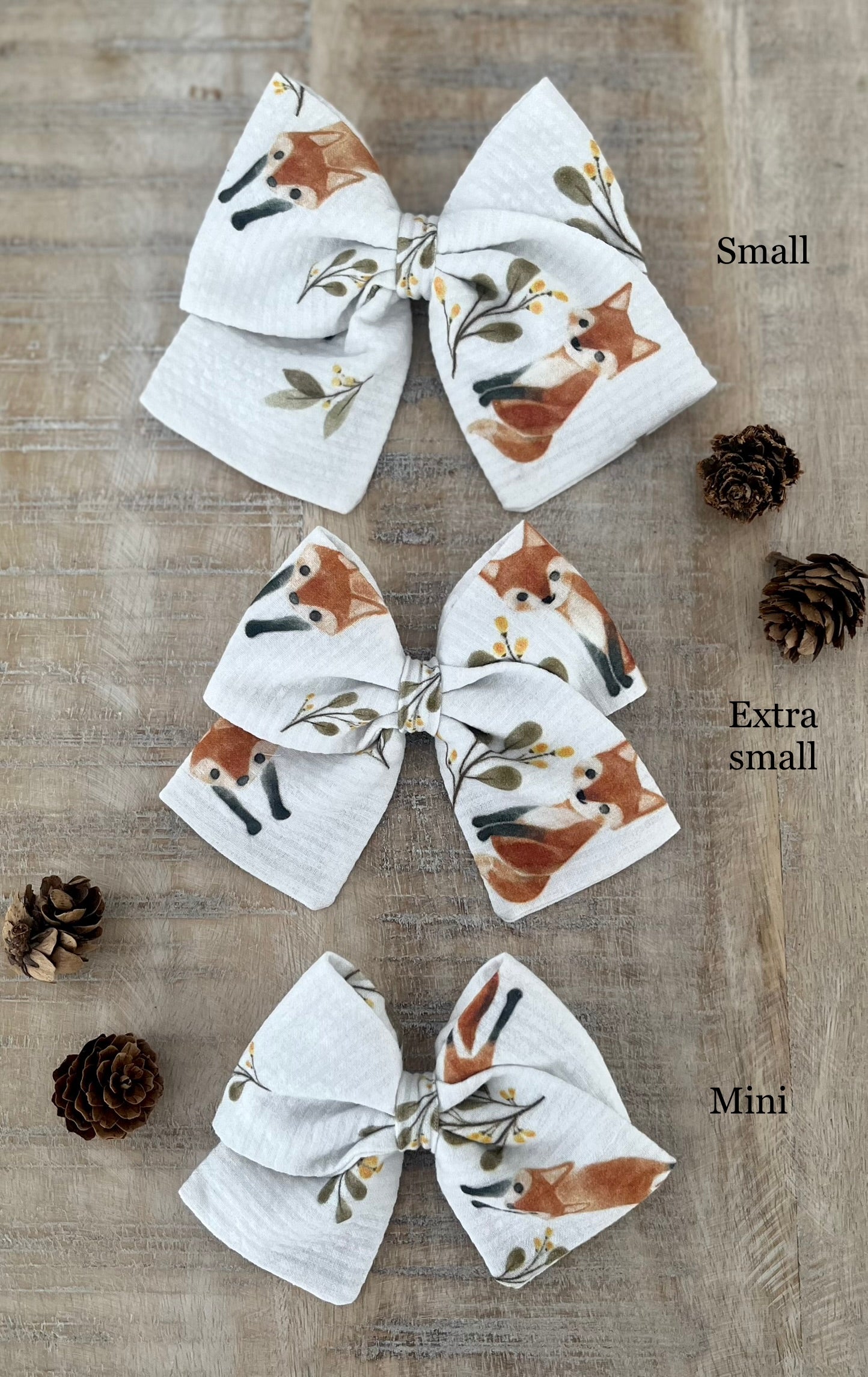 Fluffy Foxes Sailor Bow