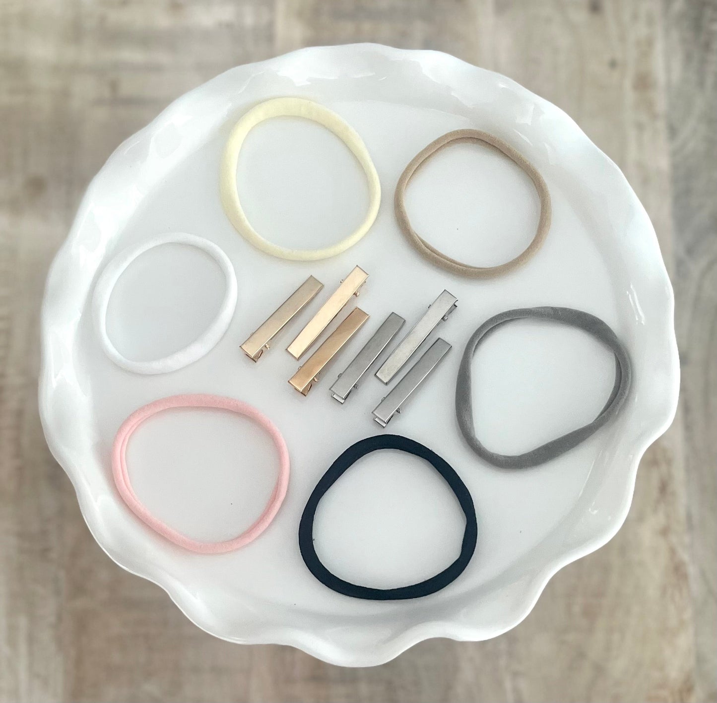 Embroidered Ribbon Hair Bows