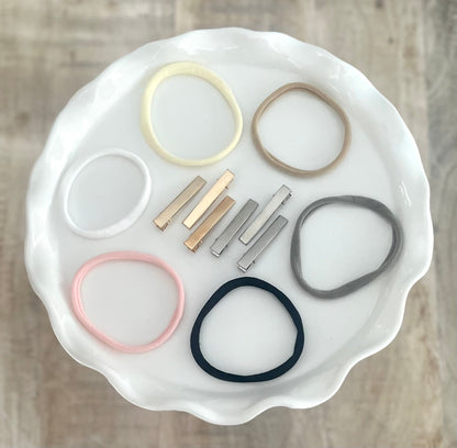 Embroidered Ribbon Hair Bows
