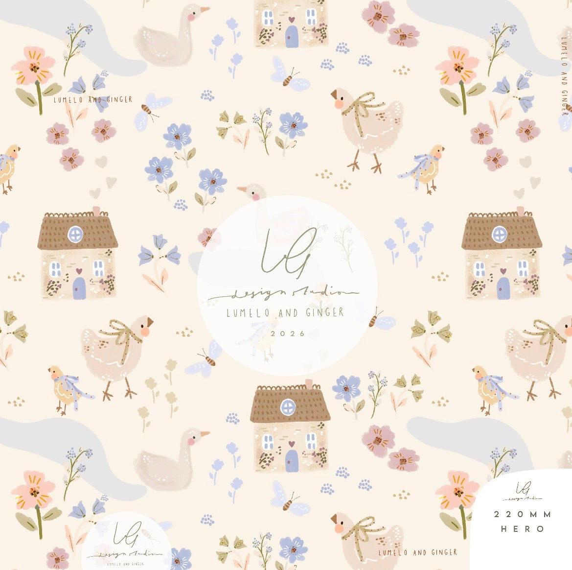 Cottage Pottering Bow Tie