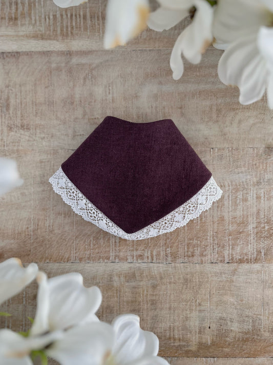 Aubergine Linen Bandana