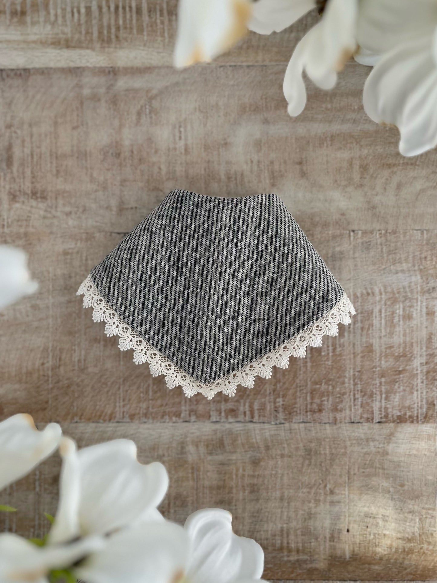 Salt & Pepper Linen Bandana