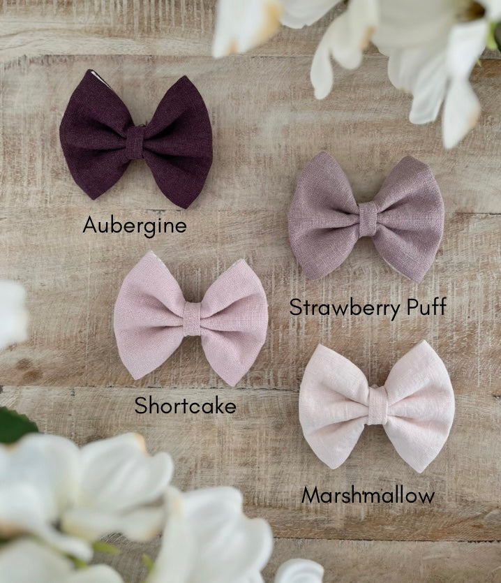 Shortcake Linen Sailor Bow