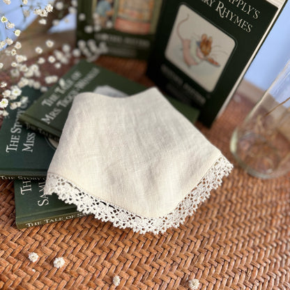 Custard Linen Bandana