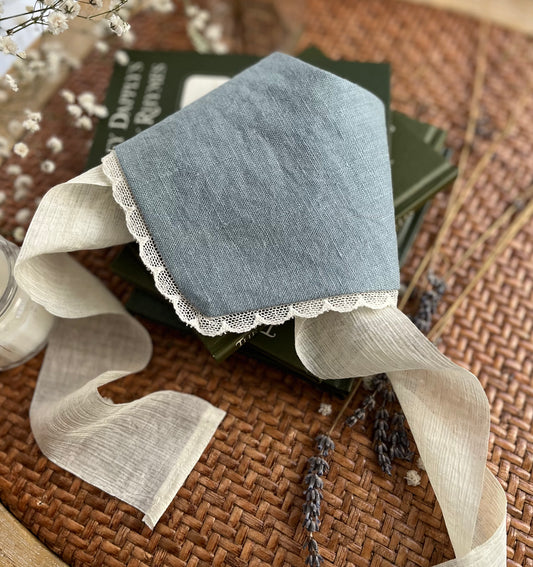 Blueberry Linen Bandana